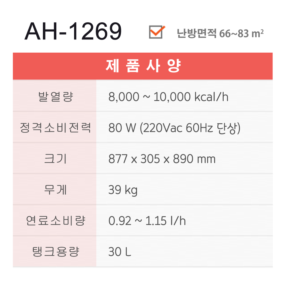 석유히터 AH-1269 (20~25평형)